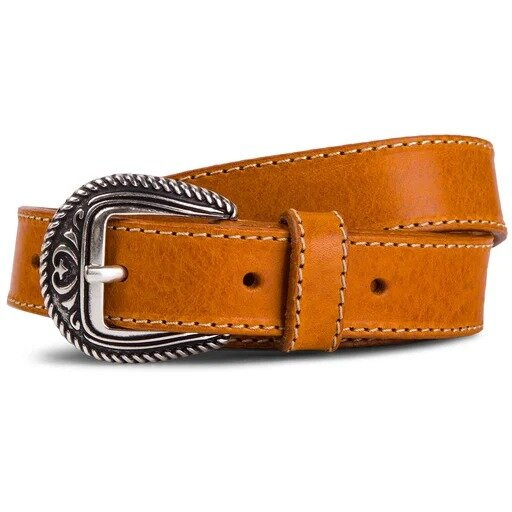 WRANGLER DESERT BELT MĘSKI PASEK KLASYCZNY SKÓRZANY COGNAC W0B83U181 112125579