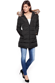 DAMSKA KURTKA ZIMOWA WRANGLER LONG PUFFER BLACK W4126VJ01 112128759