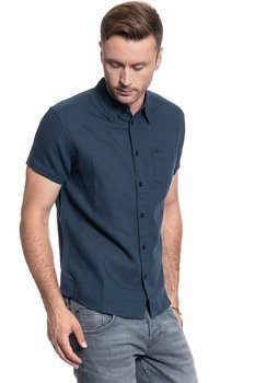 WRANGLER SS 1 PKT SHIRT MĘSKA KOSZULA KRÓTKI RĘKAW NAVY W5J1LO114 112130169