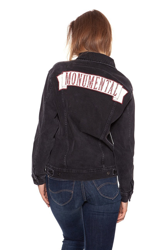 WRANGLER TRUCKER JACKET BACK TO BLACK W4070999S SAMPLE