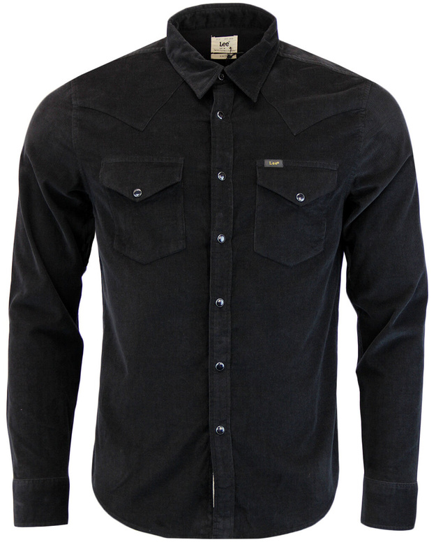 LEE MĘSKA KOSZULA WESTERN  SHIRT BLACK L643MR01