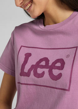 LEE REGULAR GRAPHIC TEE DAMSKI T-SHIRT KOSZULKA NADRUK PLUM L44PUZUJ 112145173