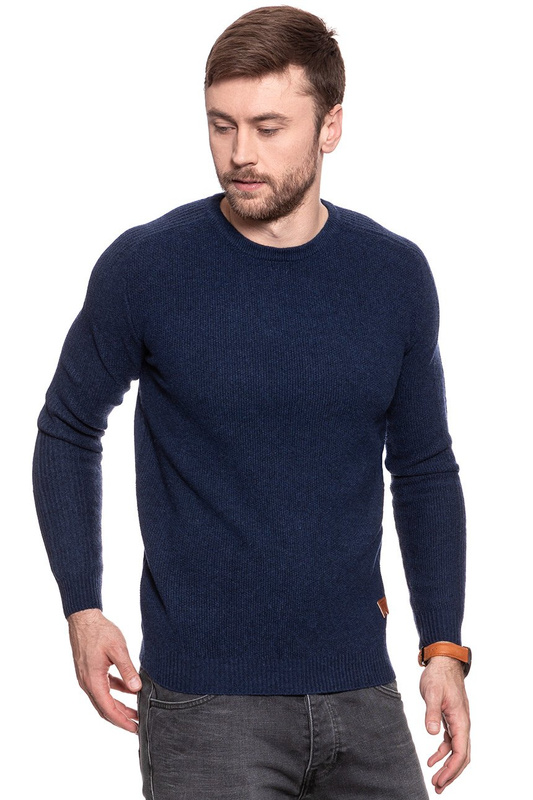 MĘSKI SWETER WRANGLER STRUCTURAL KNIT NAVY W8627P135 112132331