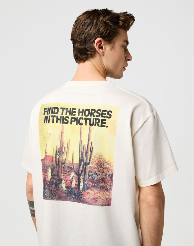 MESKA KOSZULKA WRANGLER VINTAGE TEE BIRCH 112371467