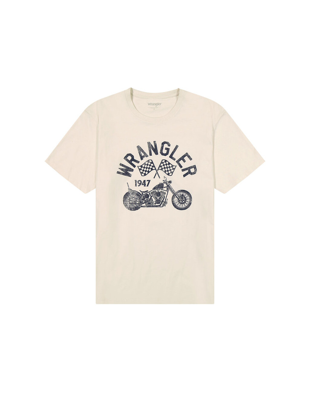 WRANGLER AMERICANA TEE MĘSKA KOSZULKA T-SHIRT VINTAGE WHITE 112357379 W70P016327