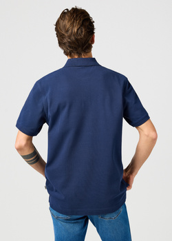 MESKA KOSZULKA POLO WRANGLER POLO SHIRT BLACK IRIS 112362388