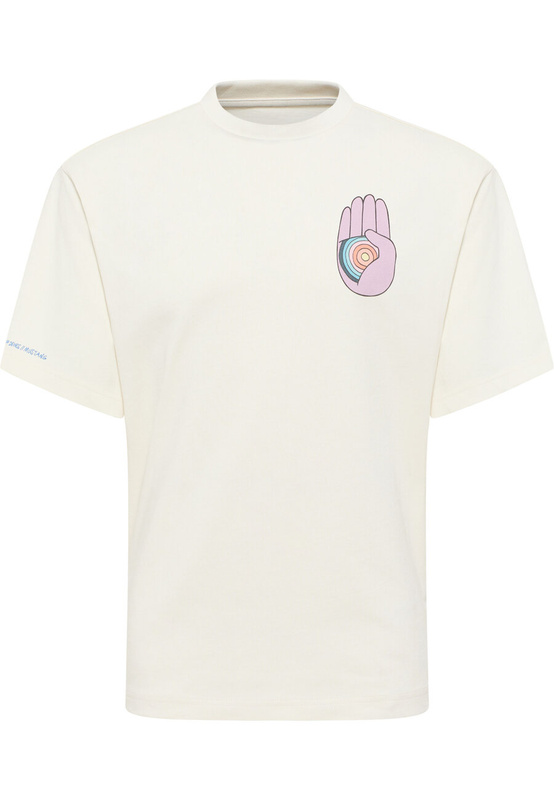 Męski T-shirt MUSTANG Unisex T-Shirt Collab Whisper White 1014956 2013