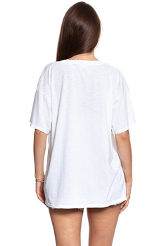 WRANGLER T SHIRT DAMSKI OVERSIZE TEE WHITE W7009EA12 112130870
