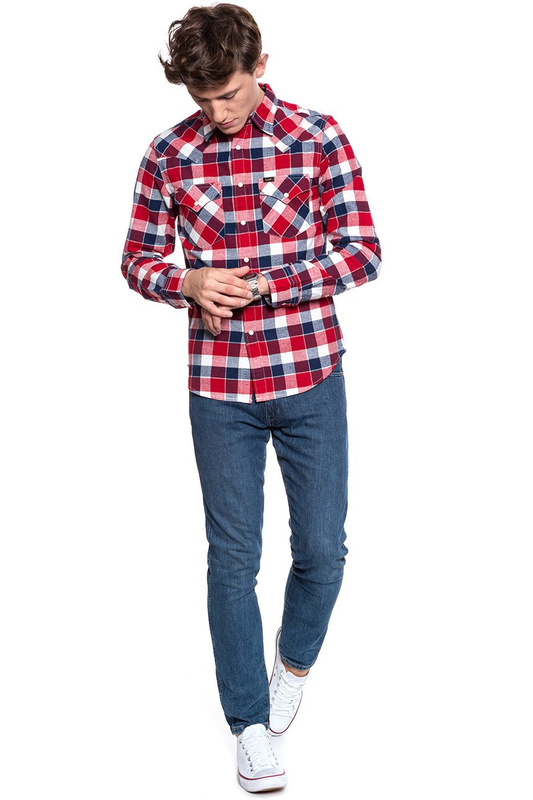KOSZULA LEE WESTERN SHIRT BRIGHT RED L643NVEF 112115388