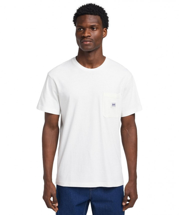 MESKA KOSZULKA LEE WW POCKET TEE ECRU 112342988