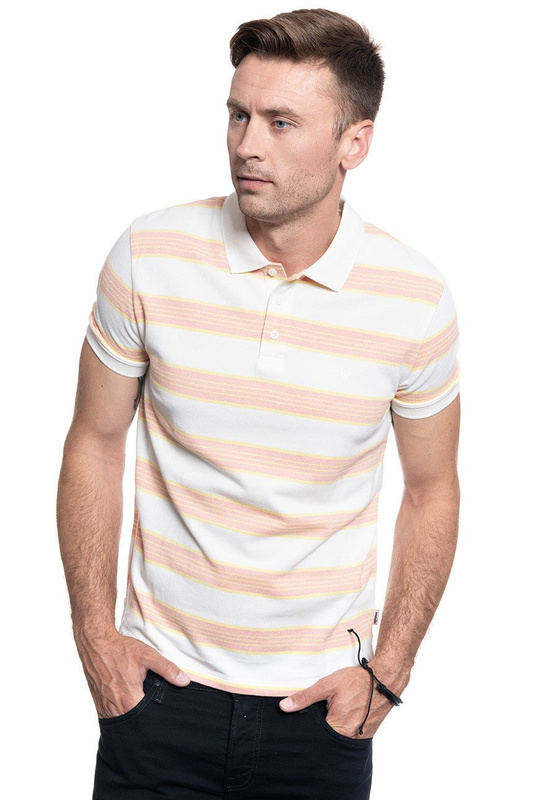 MĘSKA KOSZULKA POLO WRANGLER SS STRIPE POLO OFF WHITE W7F3K4737 112131801