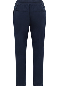 Męskie Spodnie Jeansowe Mustang Style Milano Linen Jogger Navy Blazer 1016436 5324