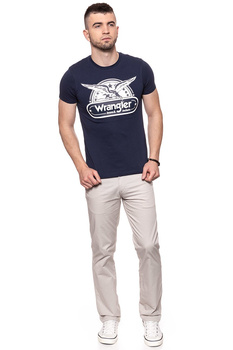 KOSZULKA WRANGLER SS EAGLE TEE NAVY W7B74FK35 112131543