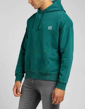 LEE CORE LOOSE HOODIE MĘSKA BLUZA KLASYCZNA LOGO KAPTUR ESMERALDA L84WTJ96 112322638