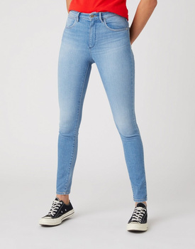 DAMSKIE SPODNIE JEANSOWE WRANGLER HIGH RISE SKINNY SOFT CLOUD W27H-ZI-29R 112128152