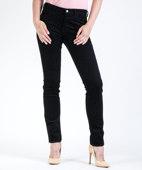 WRANGLER SLIM BLACK DAMSKIE SPODNIE SZTRUKSOWE SZTRUKS W28LEK100