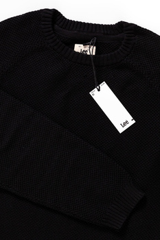 LEE STRUCTURED CREW KNIT BLACK L84EOC01