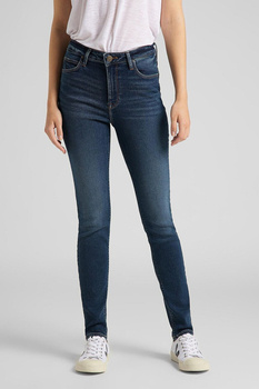 LEE SCARLETT HIGH DAMSKIE SPODNIE JEANSOWE DARK DE NIRO L626DTBS 112114151