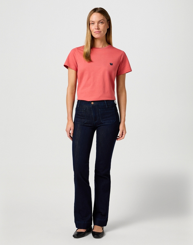 DAMSKA KOSZULKA WRANGLER REGULAR TEE MINERAL RED 112362782