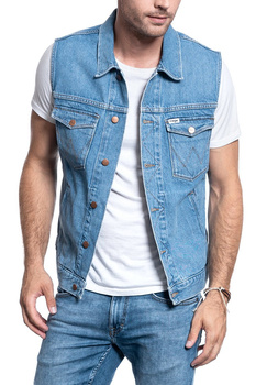 BEZRĘKAWNIK MĘSKI WRANGLER DENIM VEST YOSEMITE W447TW27Z 112128891