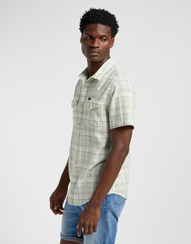 MESKA KOSZULA LEE SS WESTERN SHIRT MERCANTILE SAGE OM 112364120