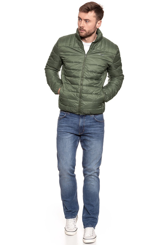 WRANGLER PUFFER JACKET DUSTY OLIVE W4657X445 112128946