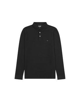 MĘSKI LONGSLEEVE WRANGLER LS POLO BLACK 112355057