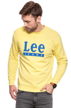BLUZA MĘSKA LEE BASIC GRAPHIC CREW YELLOW SIGN L80TJBLN 112121527
