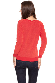 DAMSKI SWETER WRANGLER TWO TONE KNIT GLOW ORANGE W81081P48 112132226