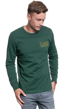 LONGSLEEVE LEE OUTLINE LOGO LS DK BOTTLE GREEN L60GFEBB 112113358