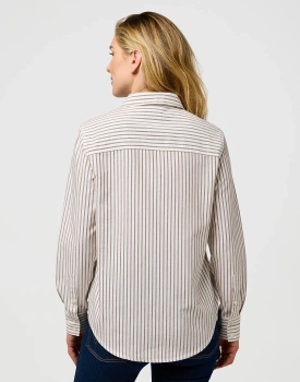 DAMSKA KOSZULA WRANGLER 1 PKT SHIRT COGNAC 112370777