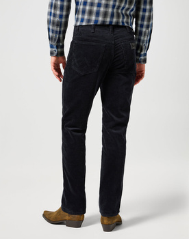 WRANGLER TEXAS MĘSKIE SPODNIE SZTRUKSOWE BLACK 112356789 W121016329