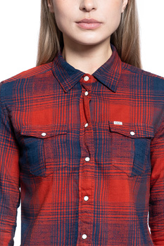 DAMSKA KOSZULA MATERIAŁOWA LEE REGULAR WESTERN SHIRT RED OCHRE L45SGBOE 112110476