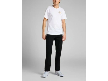 MESKIE SPODNIE LEE REGULAR STRAIGHT BLACK OVERDYE 112140861