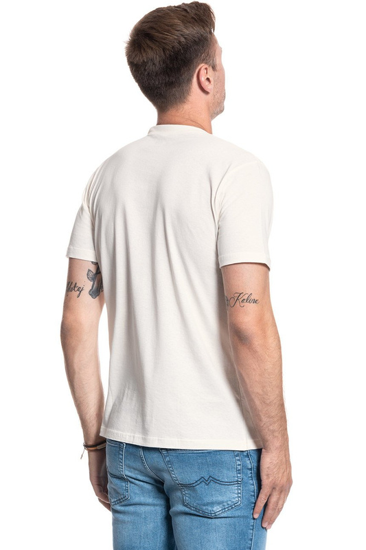 LEE CHEST LOGO TEE WHITE CANVAS L61MFERR 112113957