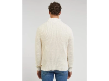 MĘSKI SWETER LEE HALF ZIP KNIT ECRU 112341695 L83Y016990