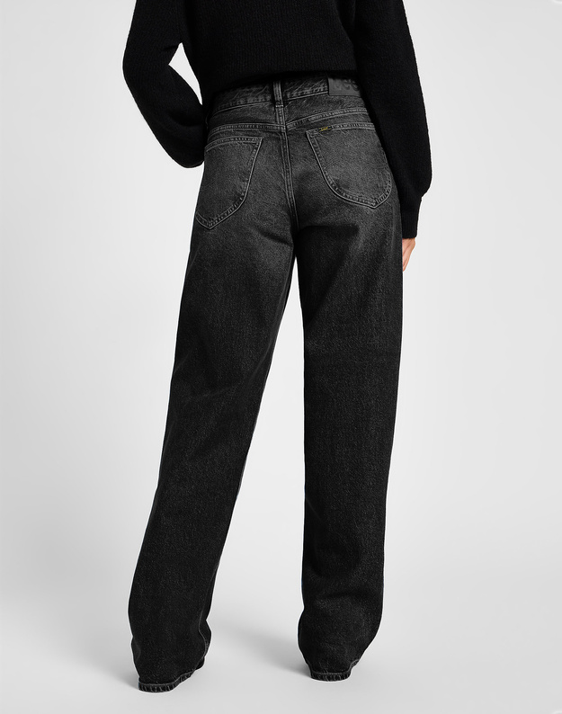 DAMSKIE SPODNIE LEE RIDER LOOSE CHARRED BLACK 112355210