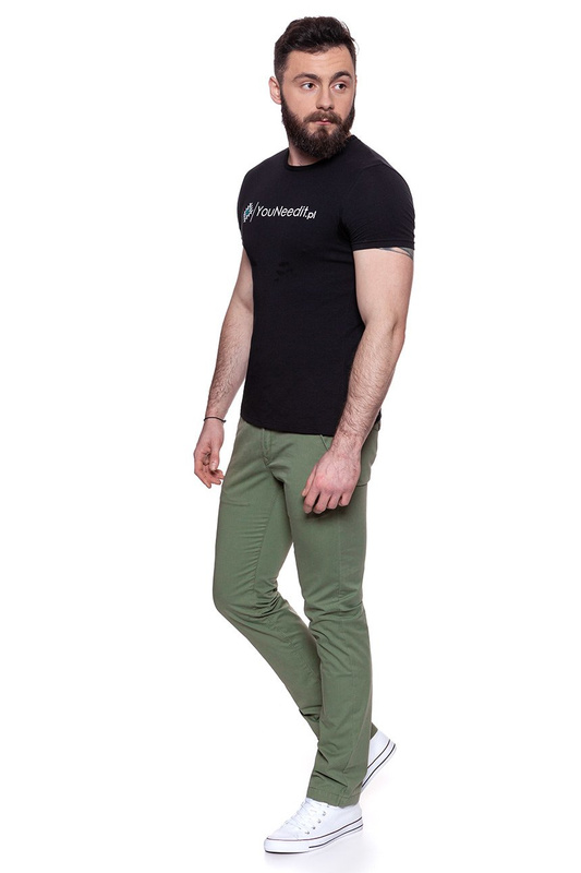 LEE SPODNIE MĘSKIE SLIM CHINO OLIVE GREEN L768FT33