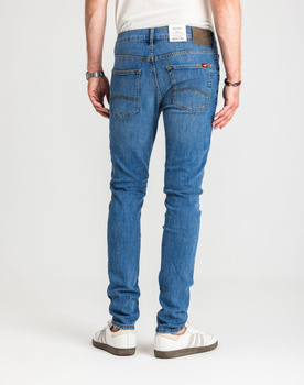 Męskie Spodnie Jeansowe Mustang Style Frisco Skinny Denim Blue 1017117 5000 682