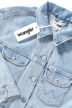DAMSKA KURTKA JEANSOWA WRANGLER RETRO JACKET TUBBLE BLUE W415FH17J 112128783