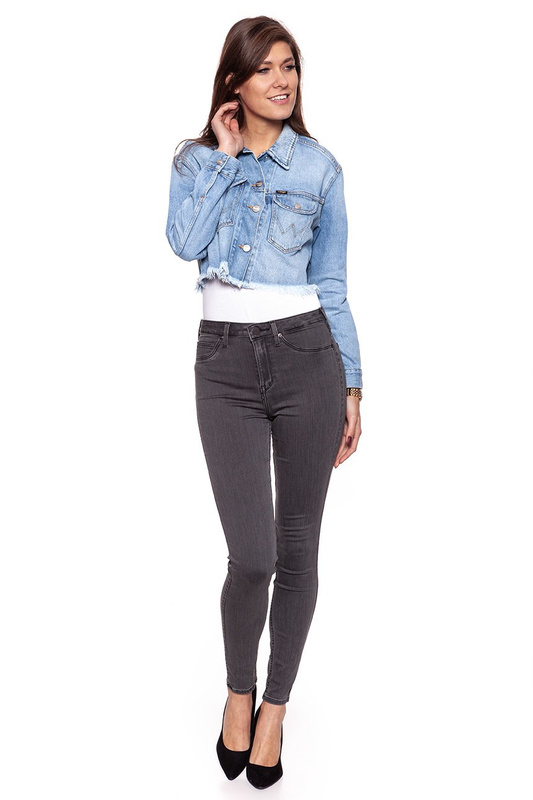 DAMSKA KURTKA JEANSOWA WRANGLER RETRO CROP JACKET FIJI W417GF127 112128791