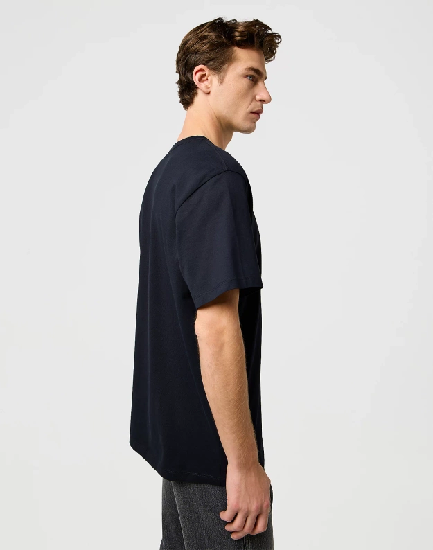 MESKA KOSZULKA  WRANGLER EMBROIDERY TEE BLACK 112371489