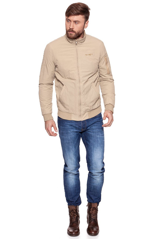 KURTKA WRANGLER CLASSIC BOMBER CLAY BEIGE W4732XIWM 112129031