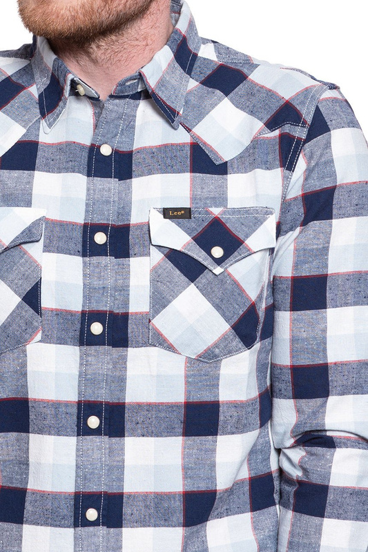 LEE LEE WESTERN SHIRT BLUEPRINT L643NVLH 112115397