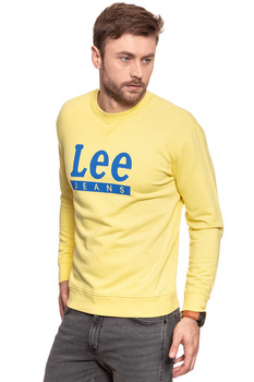 BLUZA MĘSKA LEE BASIC GRAPHIC CREW YELLOW SIGN L80TJBLN 112121527