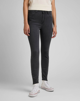 LEE SCARLETT HIGH DAMSKIE SPODNIE JEANSOWE ZIP WASHED AVA L31BSYSZ 112326926