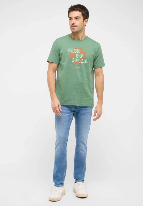 Męski T-Shirt Mustang Style Austin Dark Ivy 1016278 6326