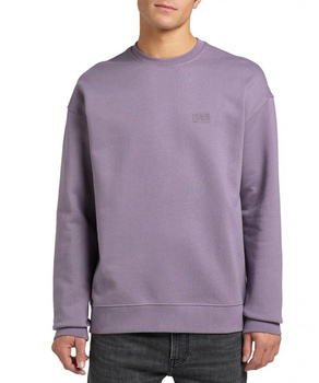 LEE CORE LOOSE CREW MĘSKA BLUZA KLASYCZNA LOGO WASHED PURPLE L85IPTTZ 112144613