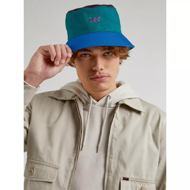 LEE REVERSIBLE BUCKET HAT MĘSKI KAPELUSZ CZAPKA LOGO LP6903A12 112333617