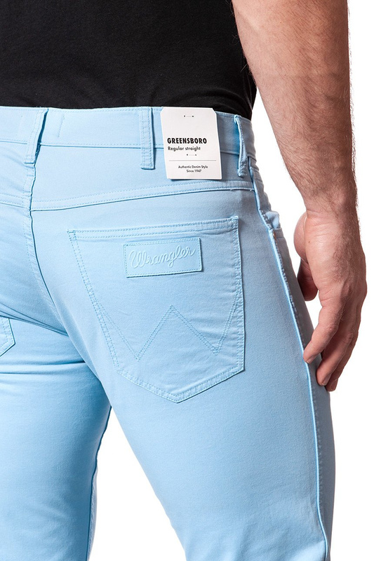 WRANGLER SPODNIE MĘSKIE GREENSBORO LIGHT BLUE W15QRU25N 112127056